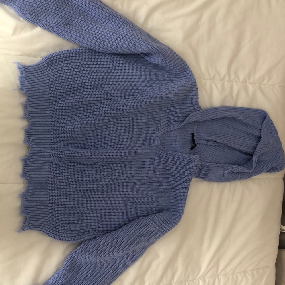 Lavender crop hoodie